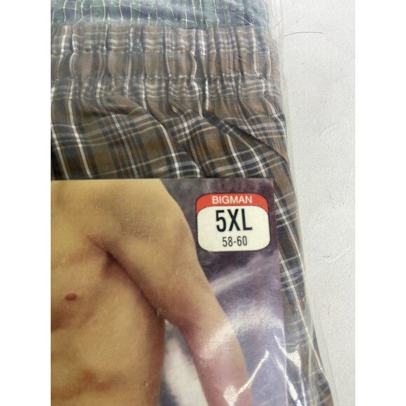 Andrew Scott Basics 3 Pack Woven Boxer Shorts Underwear Mens Size 5XL 58-60 VTG - Picture 3 of 6